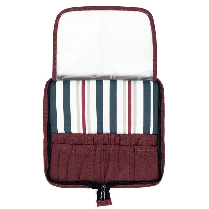 della Q Chicken Boots DPN/Crochet Hook Case - *Linen - Wine - Extra Image