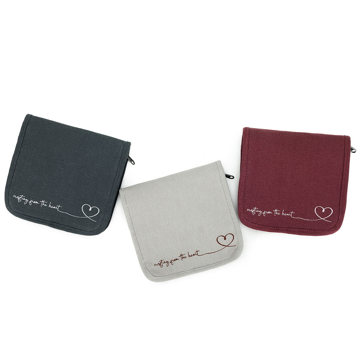 della Q Chicken Boots Interchangeable Needle Case - *Linen - Wine - Extra Image
