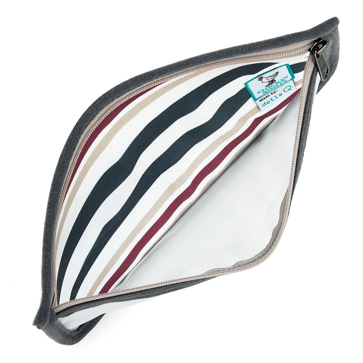della Q Chicken Boots Notions Case - *Linen - Wine - Extra Image