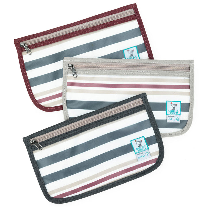 della Q Chicken Boots Notions Case - *Linen - Wine - Extra Image