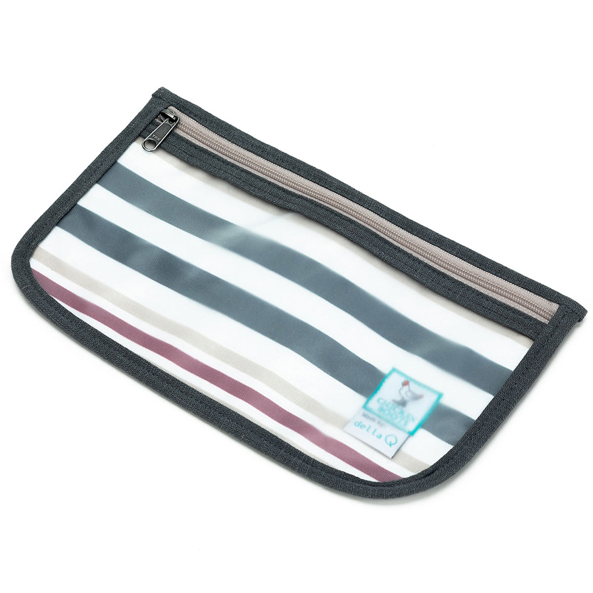 della Q Chicken Boots Notions Case - *Linen - Wine - Extra Image
