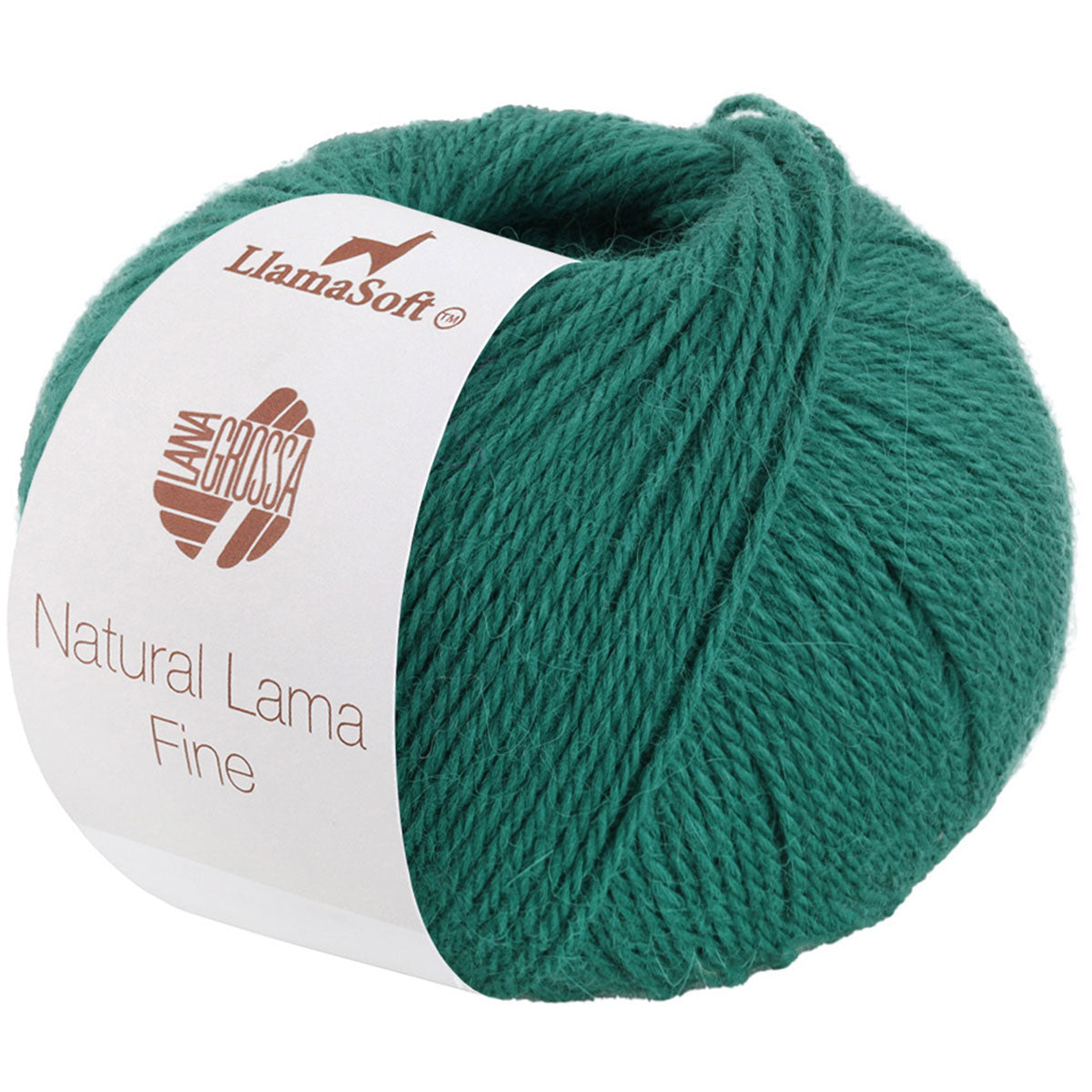 Lana Grossa Natural Lama Fine Yarn - 107 Turquoise Blue - Extra Image