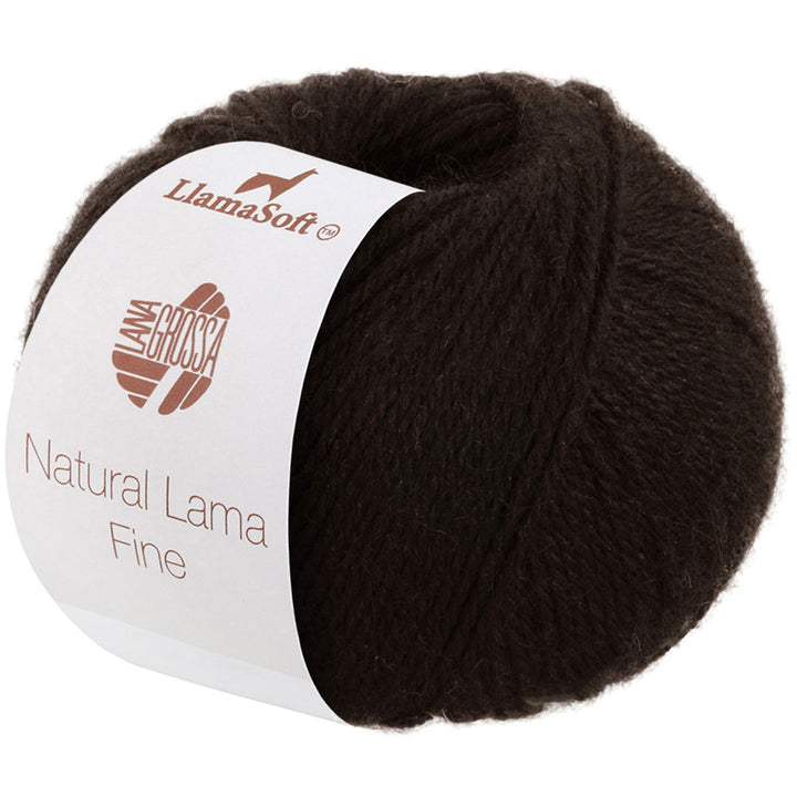 Lana Grossa Natural Lama Fine Yarn - 116 Mocha - Extra Image