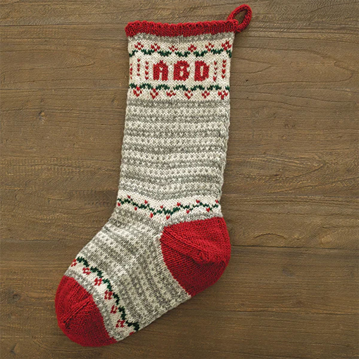 Appalachian Baby Design Cabin Christmas Stocking Kits - Stripes & Garland Christmas Stocking Kit - Extra Image
