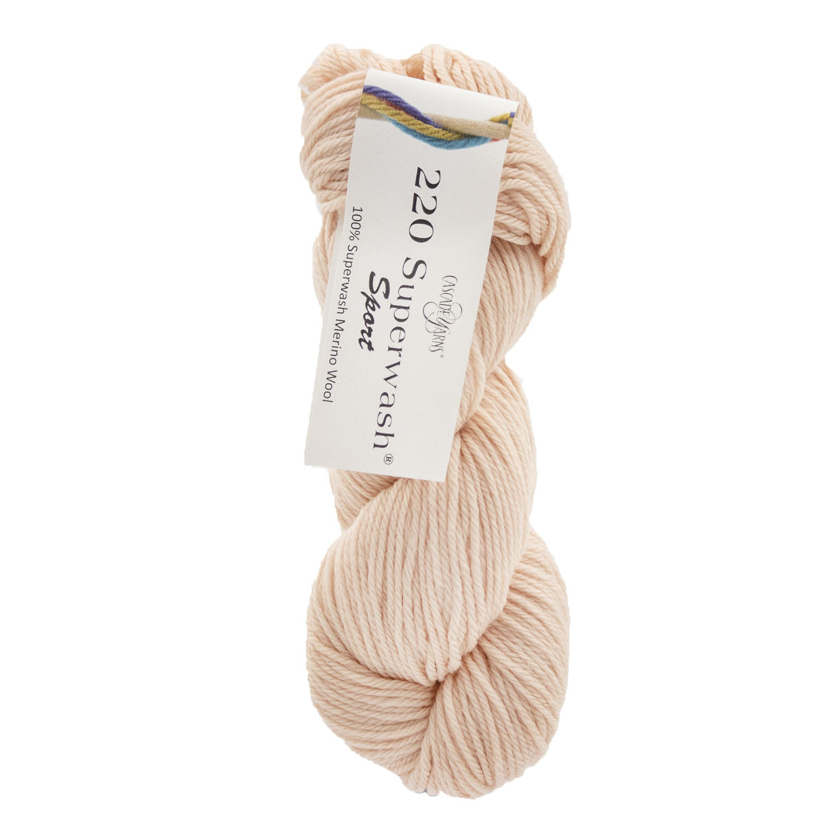 Cascade Yarns 220 Superwash Sport Yarn - 289 Cream Puff - Extra Image