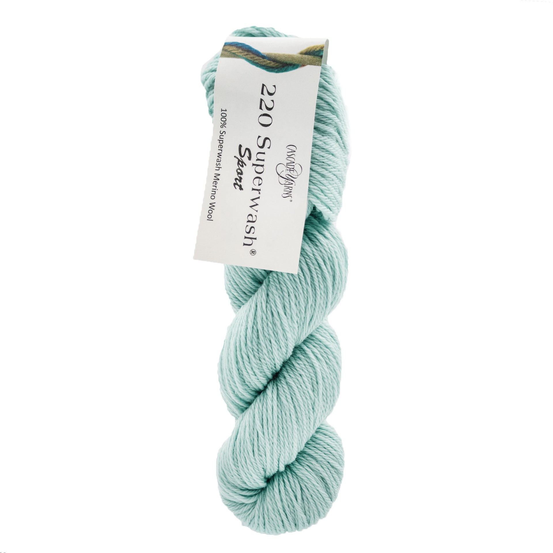 Cascade Yarns 220 Superwash Sport Yarn - 327 Subtle Green - Zoom Image
