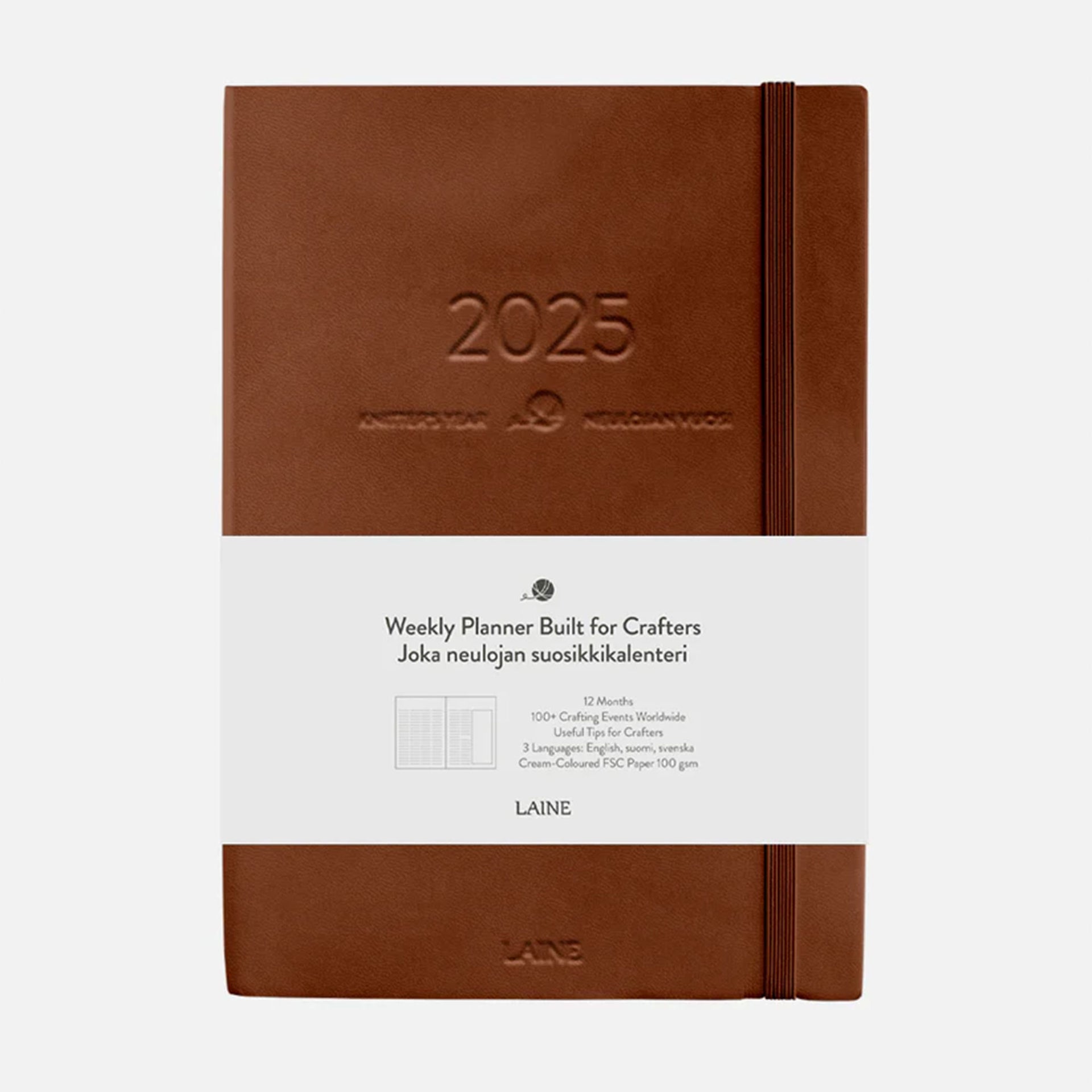 Laine Magazine Laine Yearly Planners - Knitter's Year 2025 Calendar - Zoom Image

