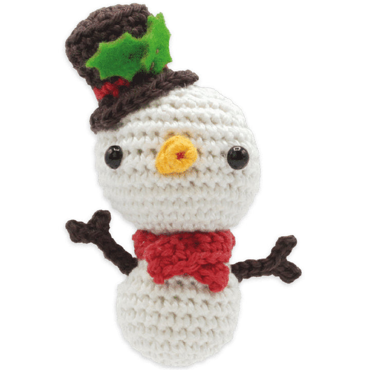 Hardicraft Plush Toys - Mini Snowman (Crochet) - Zoom Image