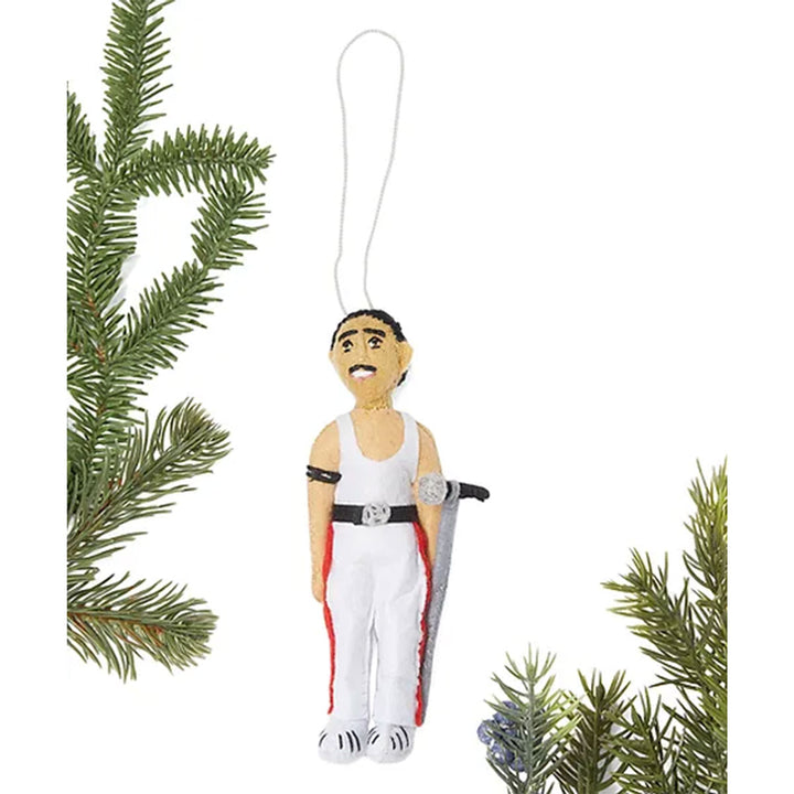 Silk Road Bazaar Handmade Felt Ornaments - Freddie Mercury - Extra Image