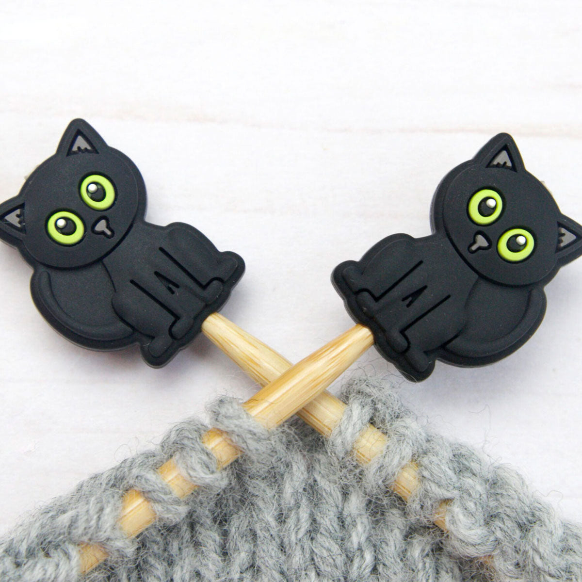 Fox & Pine Stitches Stitch Stoppers/  Point Protector - Black Cat - Extra Image
