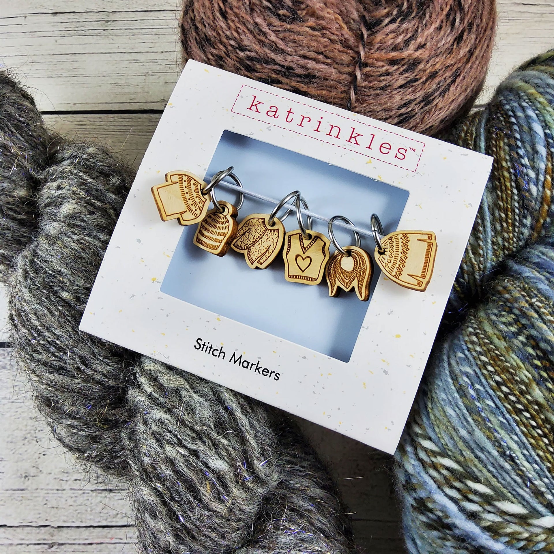 Katrinkles Stitch Markers - Hand Knits - Zoom Image
