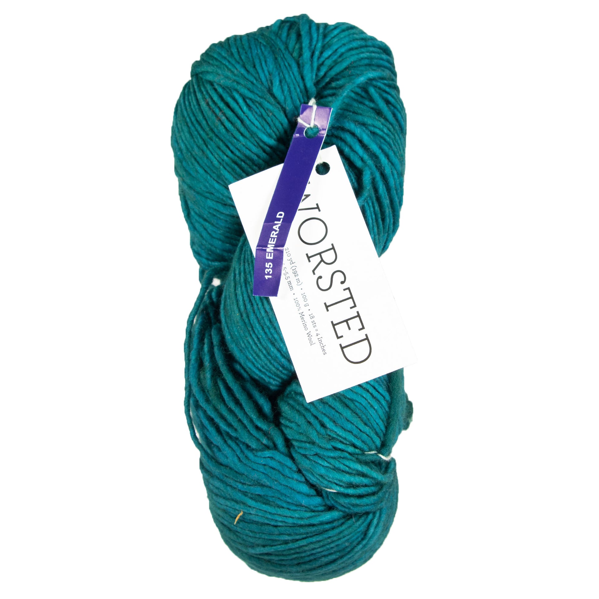 Malabrigo Worsted Merino Yarn - 135 Emerald - Zoom Image
