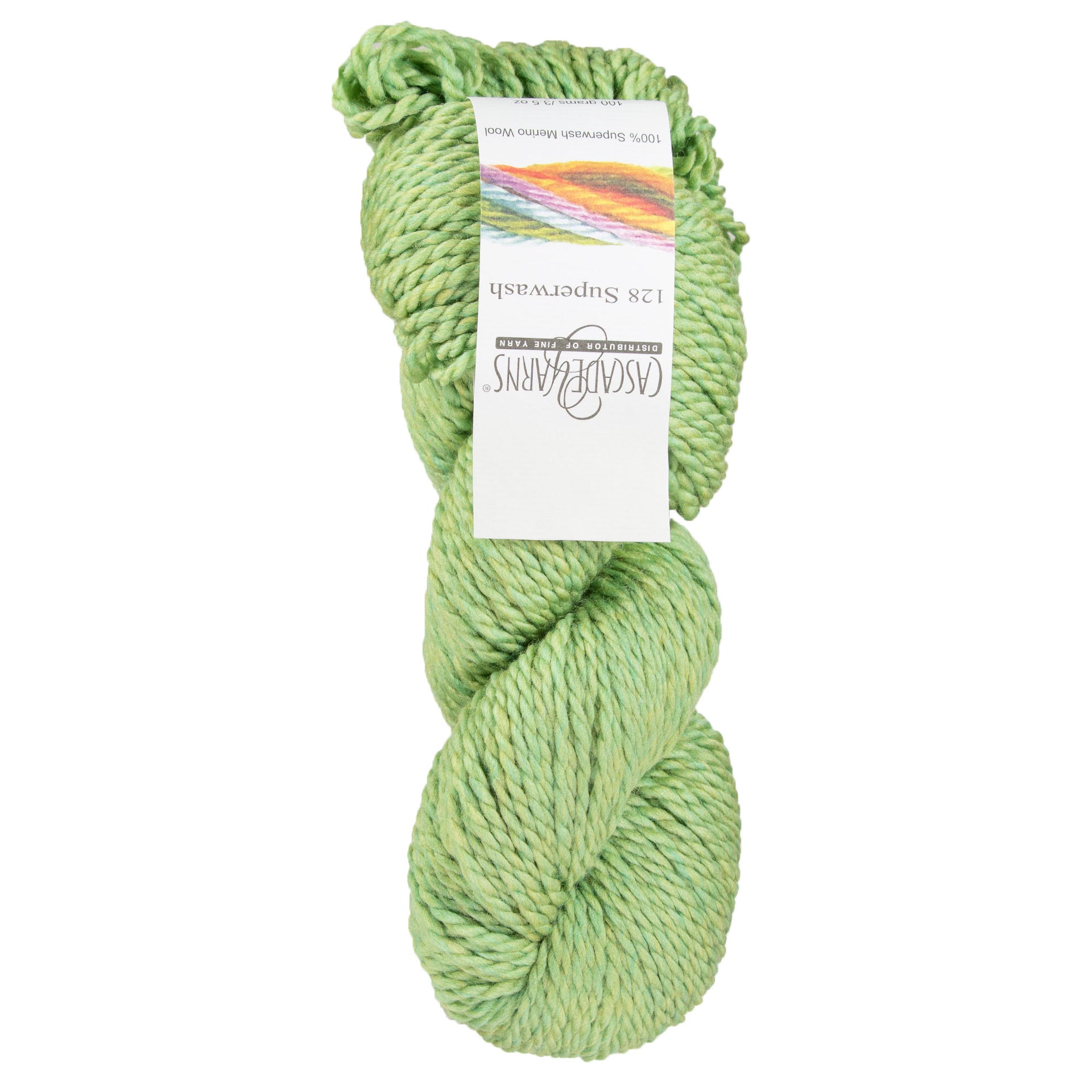 Cascade Yarns 128 Superwash Yarn - 905 Celery - Zoom Image
