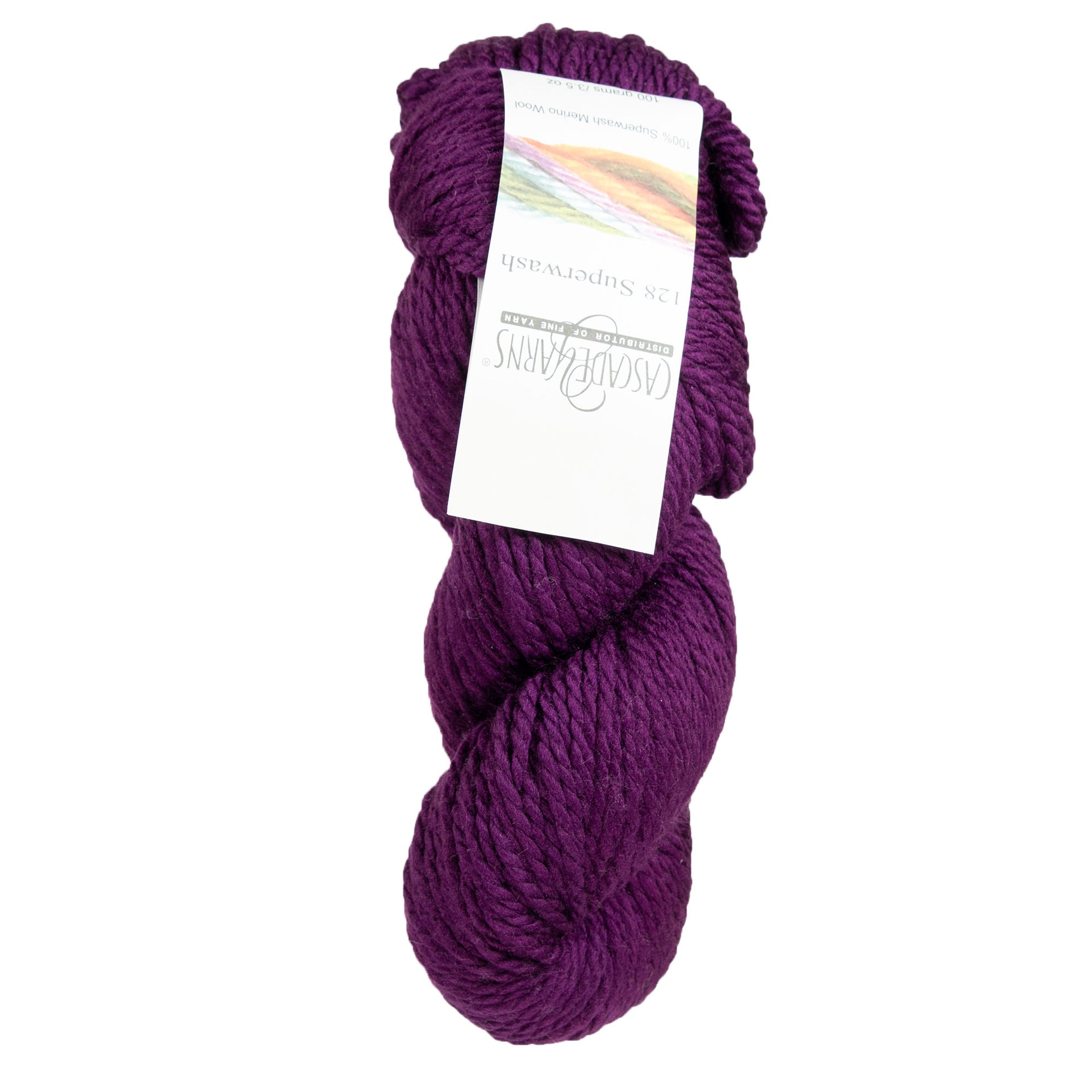 Cascade Yarns 128 Superwash Yarn - 1965 Dark Plum - Zoom Image
