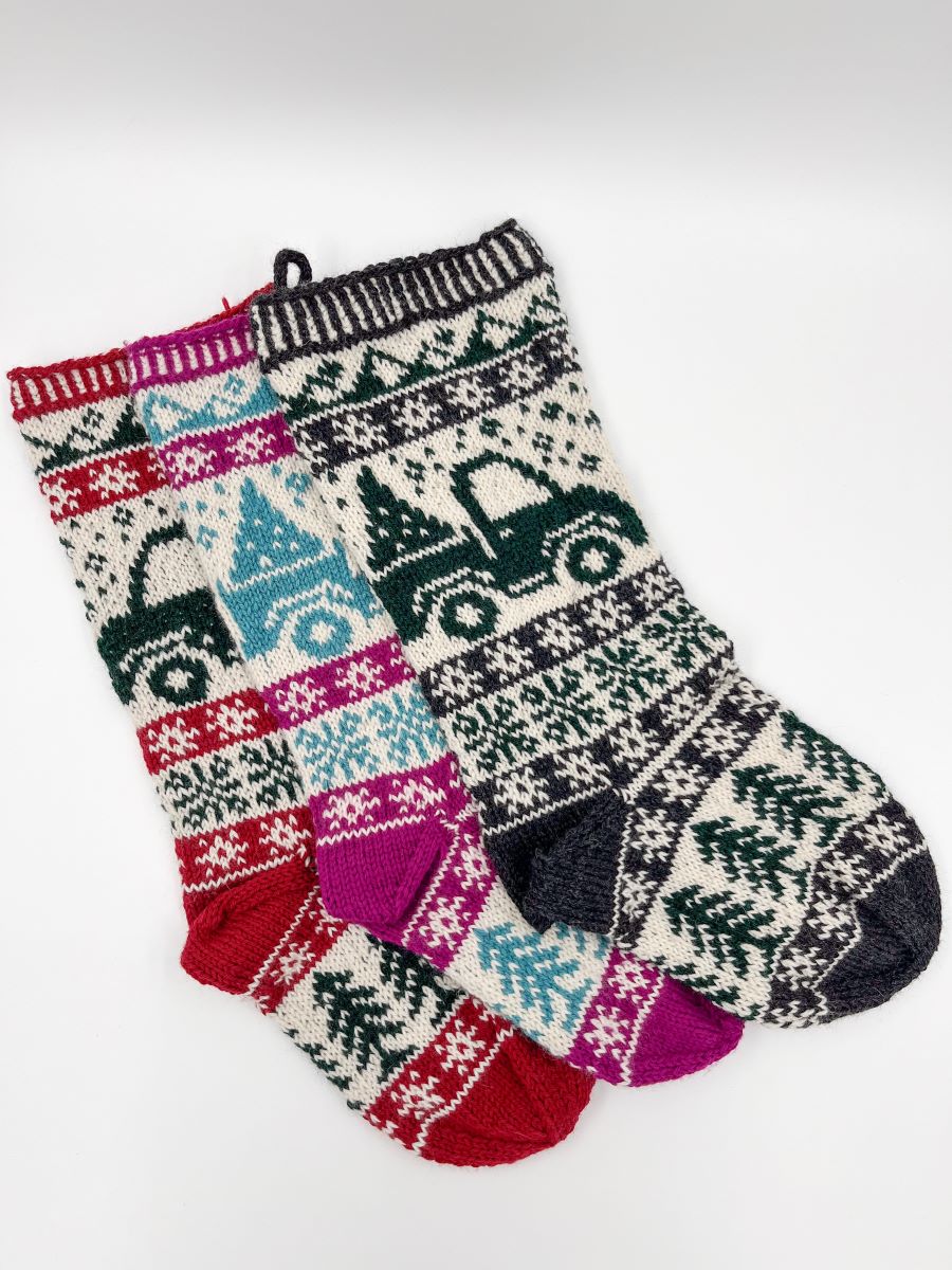 Aiyana, Arlene, & Allison's Cascade Yarns Fresh Pine Stockings - Main Image 1