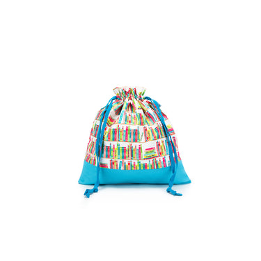 della Q Large Eden Project Bag - 119-2 - *Linen - Library - Sky
