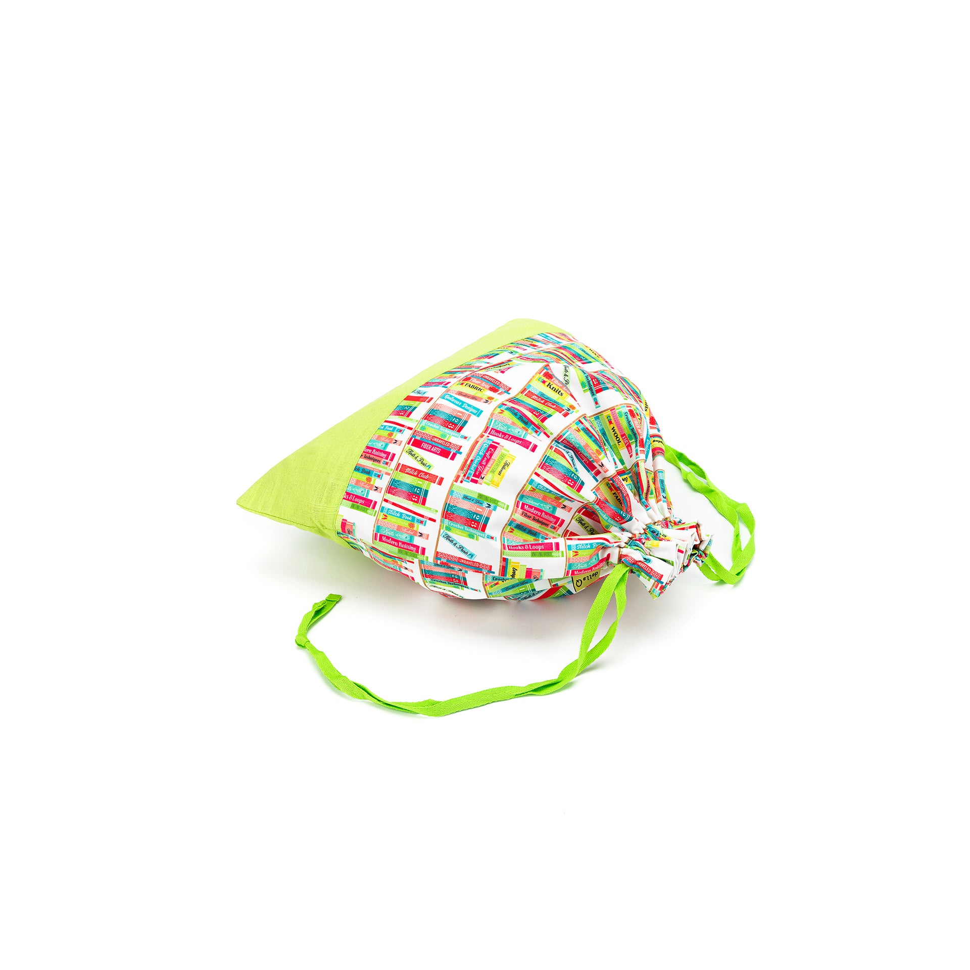 della Q Large Eden Project Bag - 119-2 - *Linen - Library - Lime
