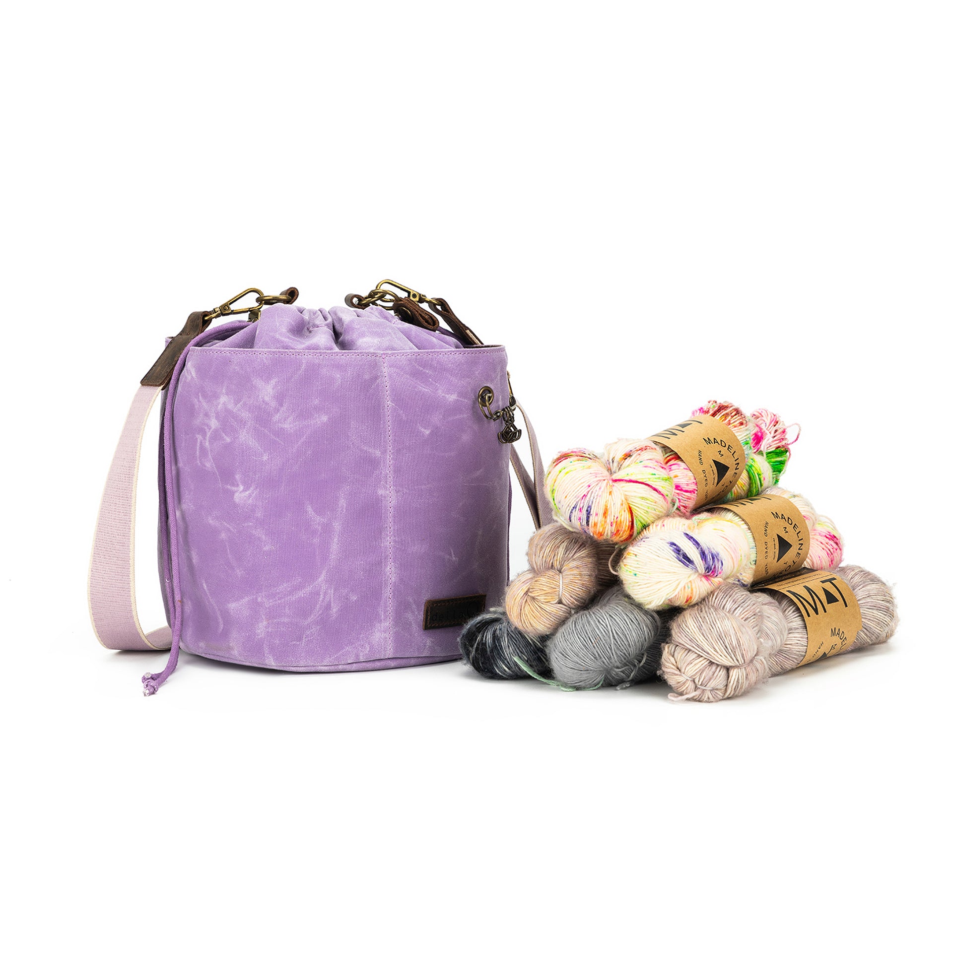 della Q Maker's Canvas Bucket Bag - Violet Purple
