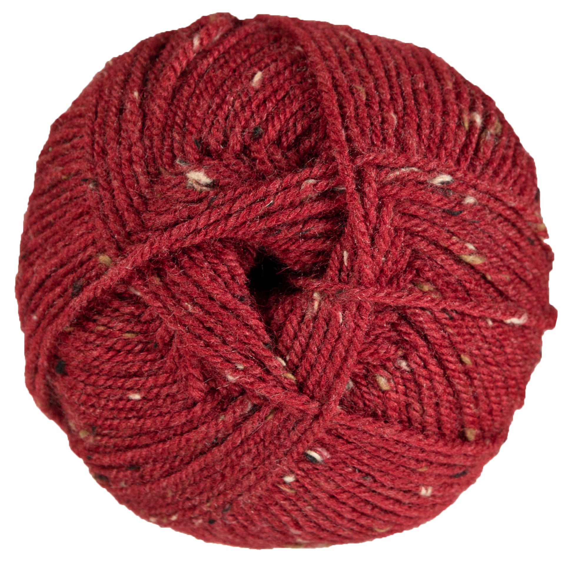 Plymouth Yarn Encore Tweed Yarn - 6389 Ruby - Zoom Image
