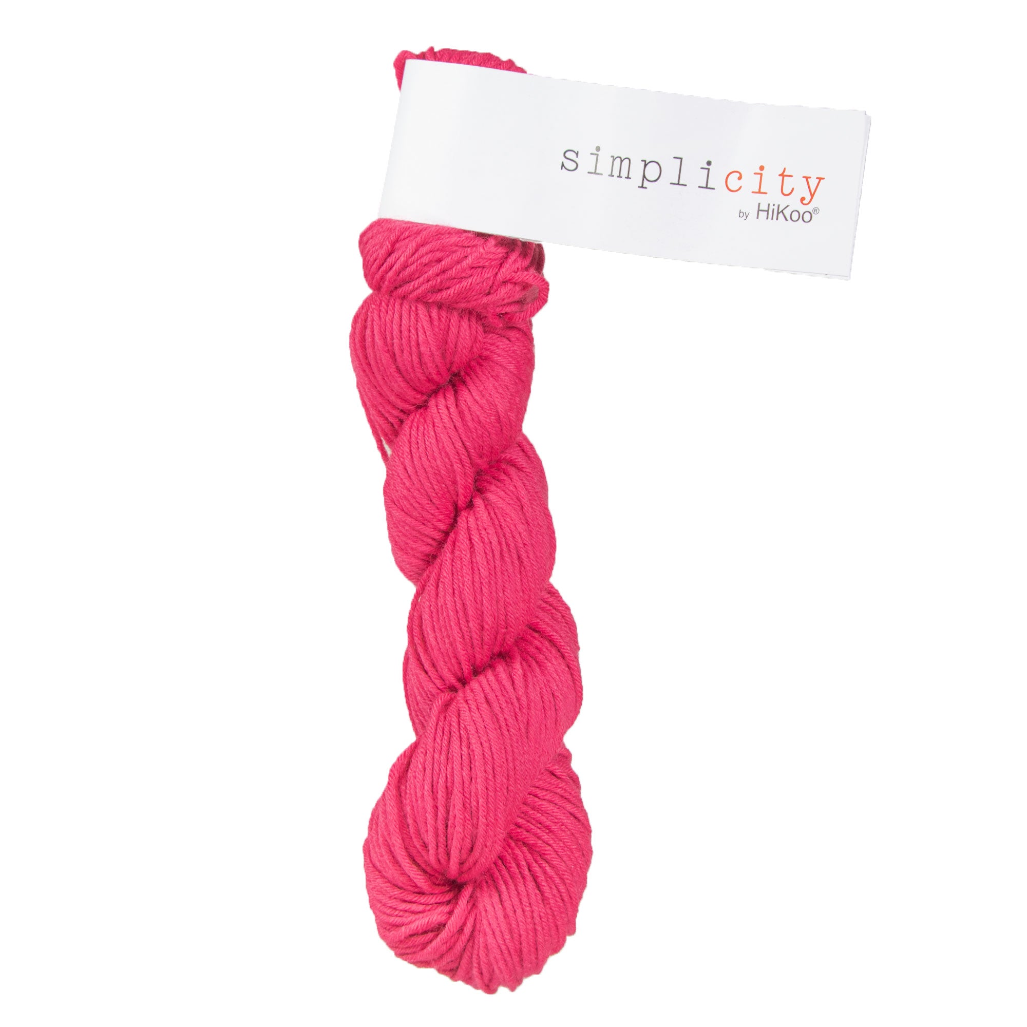 HiKoo Simplicity Yarn - 015 Ripe Raspberry - Zoom Image
