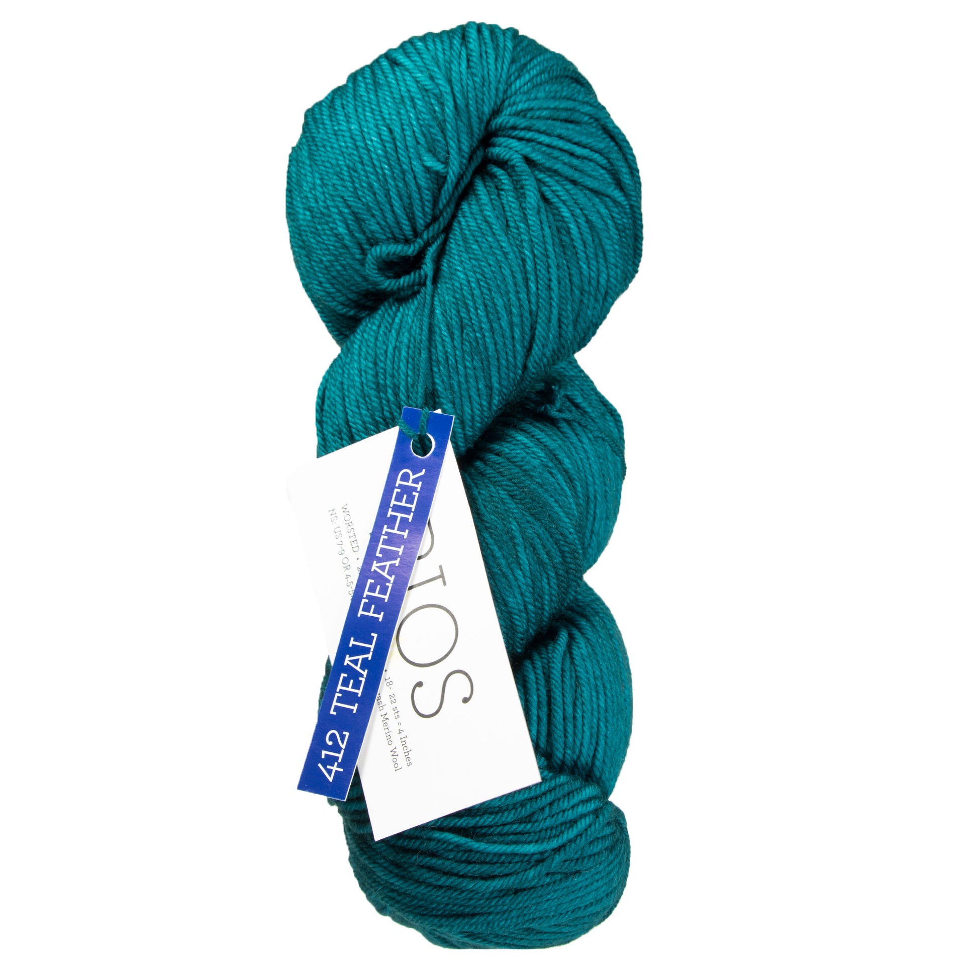 Malabrigo Rios Yarn - 412 Teal Feather - Zoom Image
