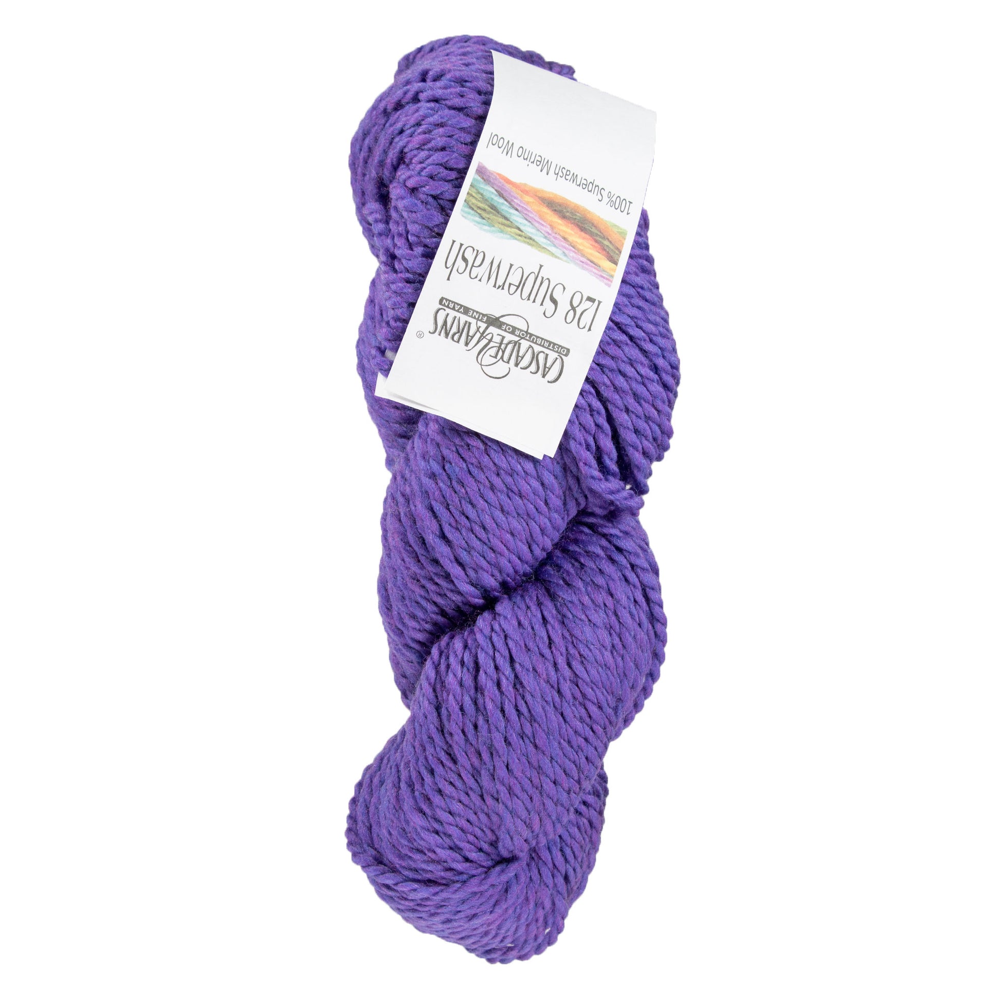 Cascade Yarns 128 Superwash Yarn - 1947 Amethyst Heather - Zoom Image
