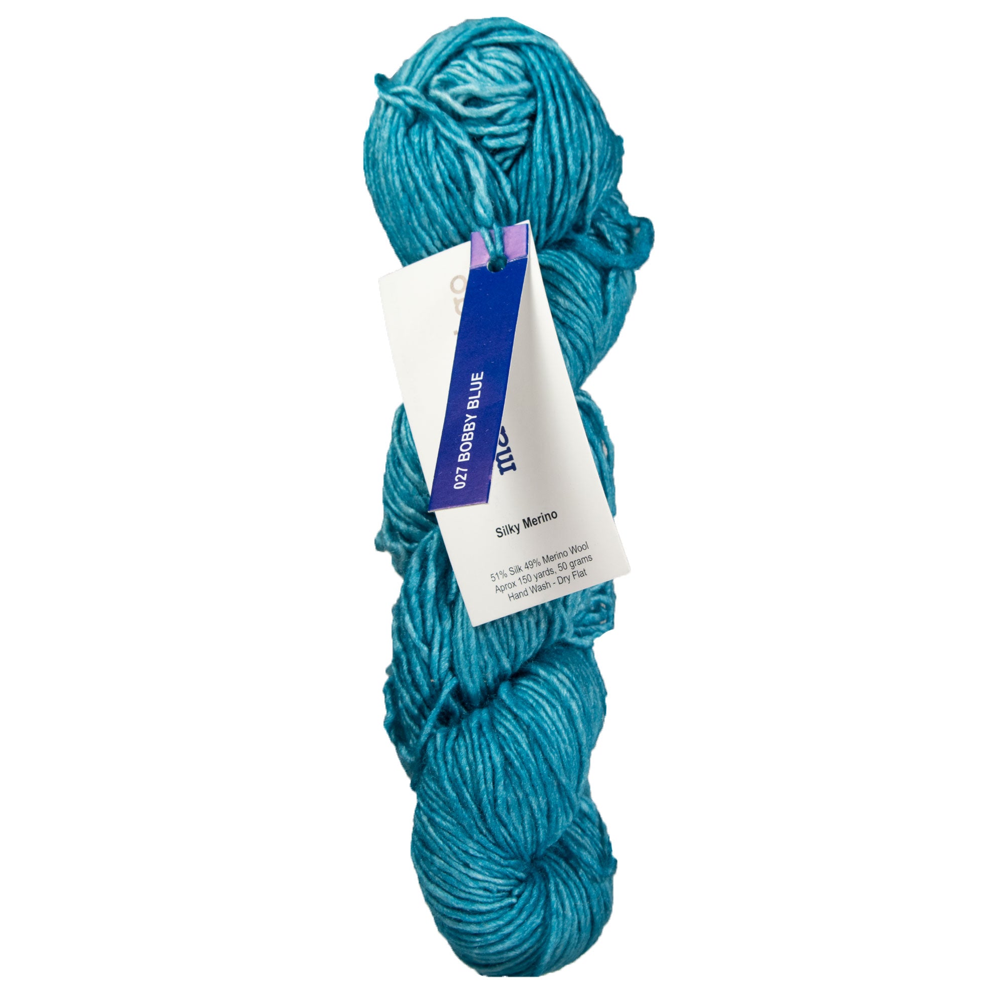 Malabrigo Silky Merino Yarn - 027 Bobby Blue - Zoom Image