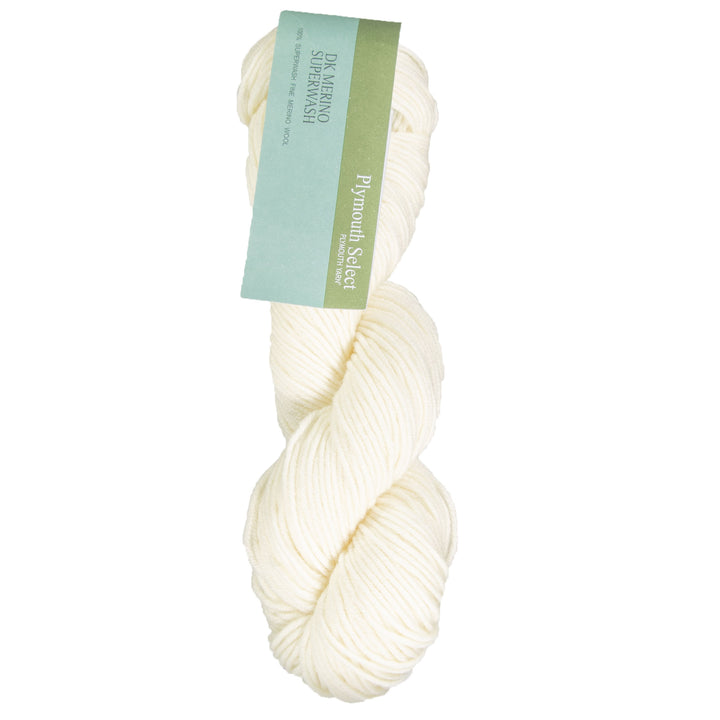 Plymouth Yarn DK Merino Superwash Yarn - 1001 Natural - Zoom Image