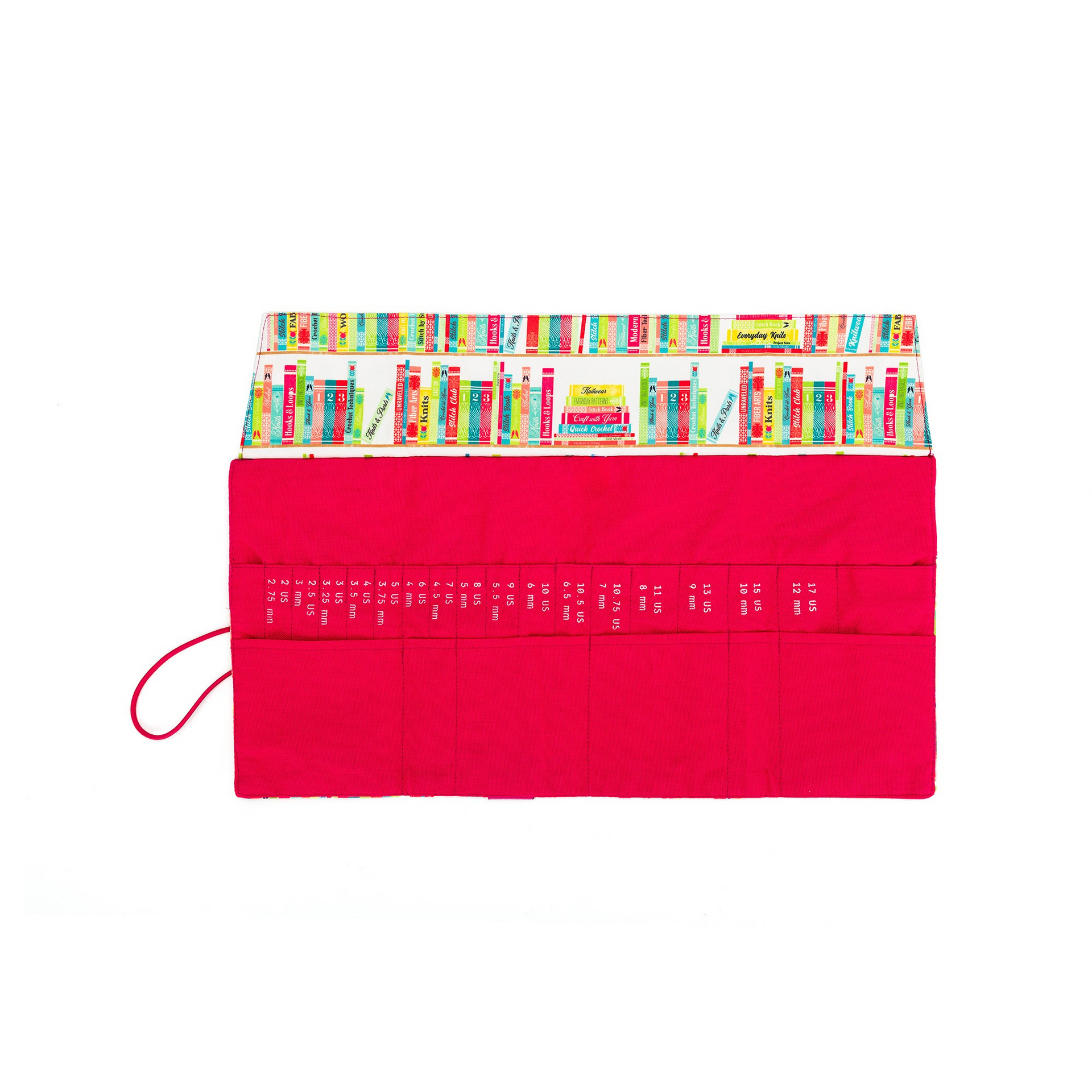 della Q Interchangeable Needle Case - 185-1 - *Linen - Library - Fuchsia
