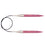 KnitPro Dreamz Fixed Circular Needles - US 6 - 16" Fuchsia Fan - Zoom Image
