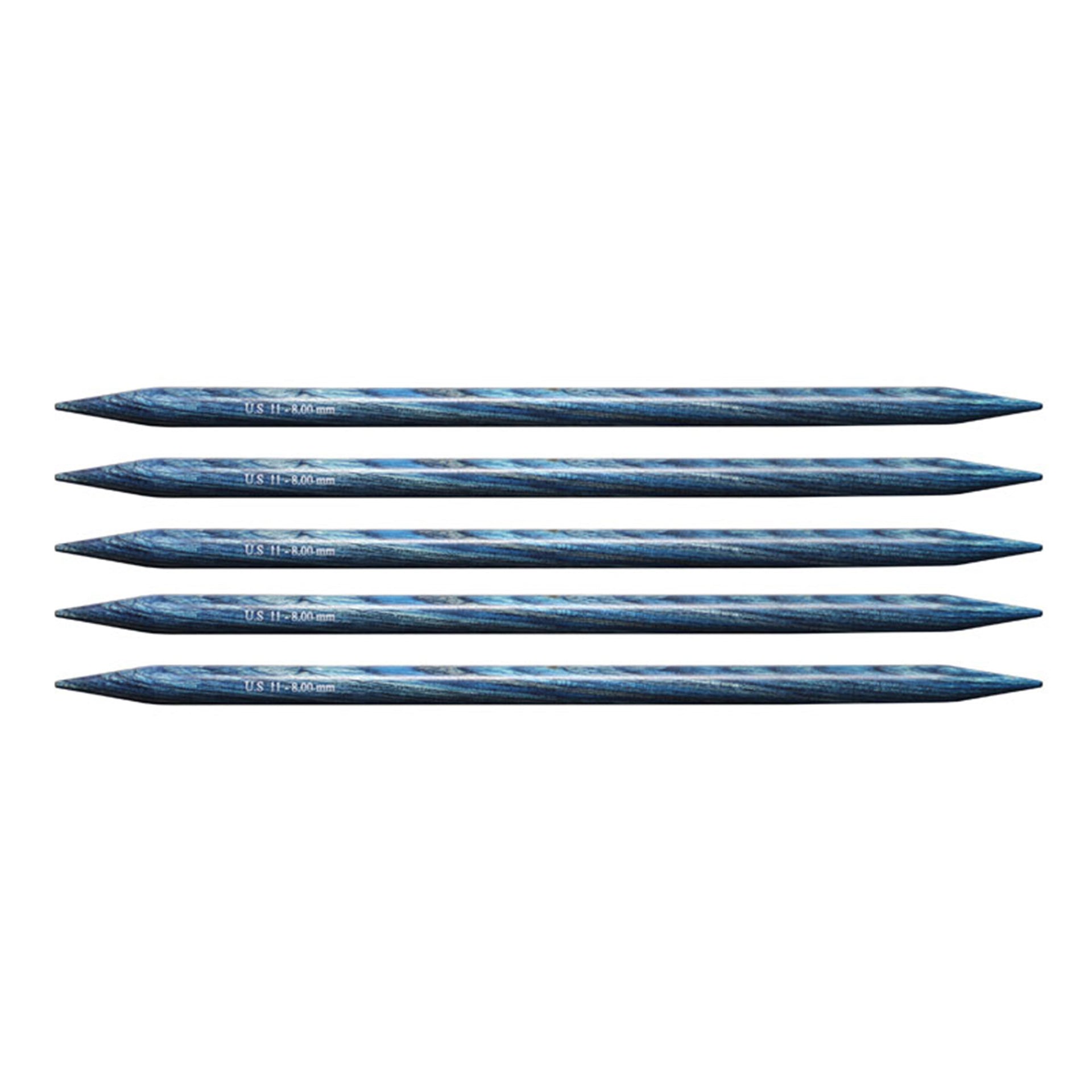 KnitPro Dreamz Double Point Needles - US 11 - 8" (8.0mm) Royale Blue - Zoom Image
