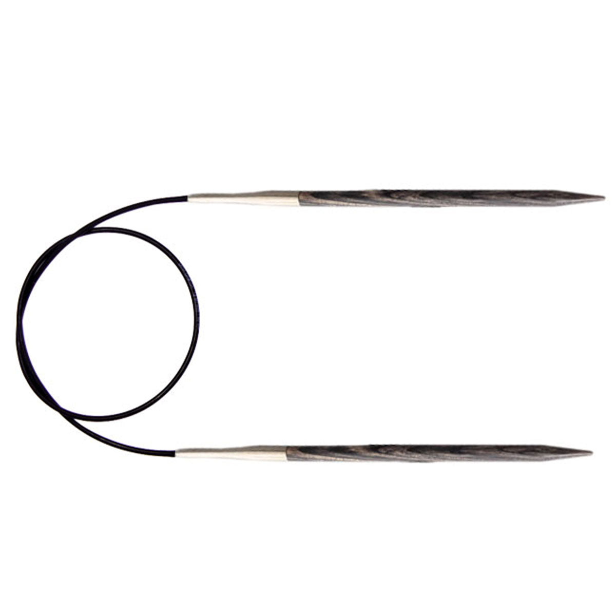 KnitPro Dreamz Fixed Circular Needles - US 7 - 40" Grey Onyx - Extra Image
