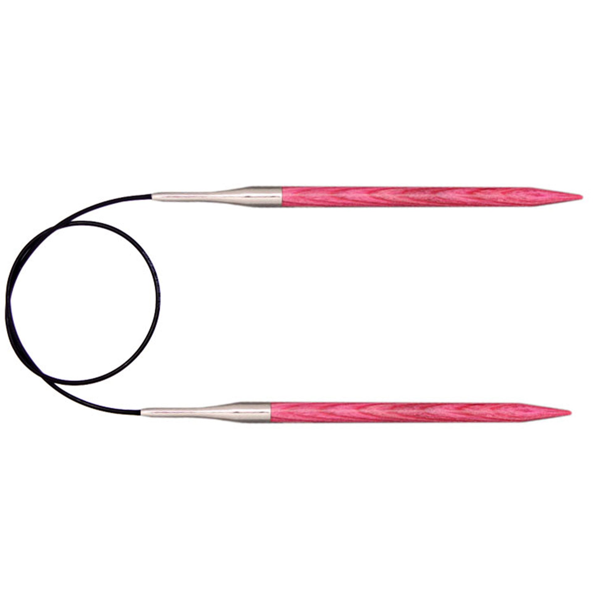 KnitPro Dreamz Fixed Circular Needles - US 10 - 47" Candy Pink - Zoom Image
