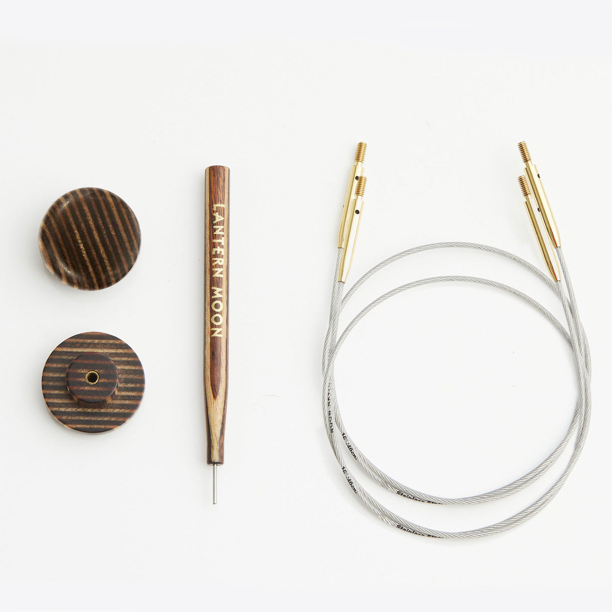 Lantern Moon Swivel Cords - 8" (to make a 16" needle) - Zoom Image