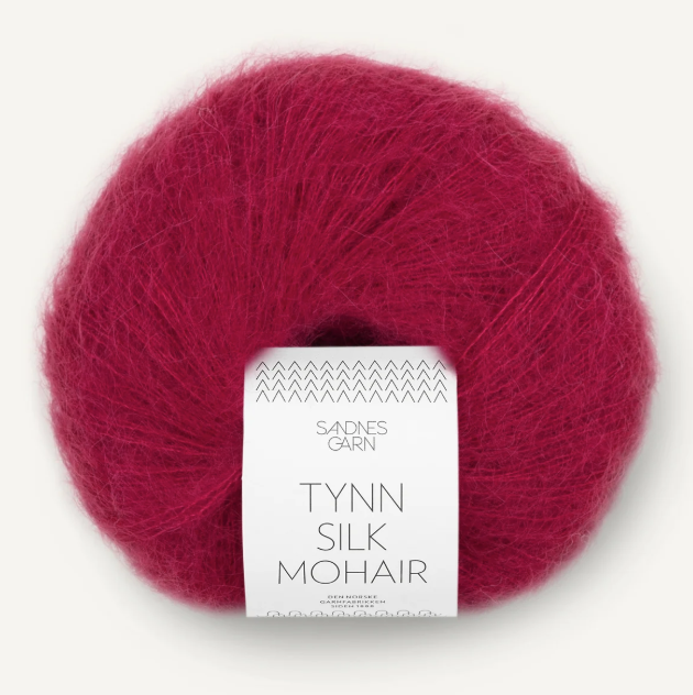 Sandnes Garn  Tynn Silk Mohair Yarn - 4255 Rumba Red
