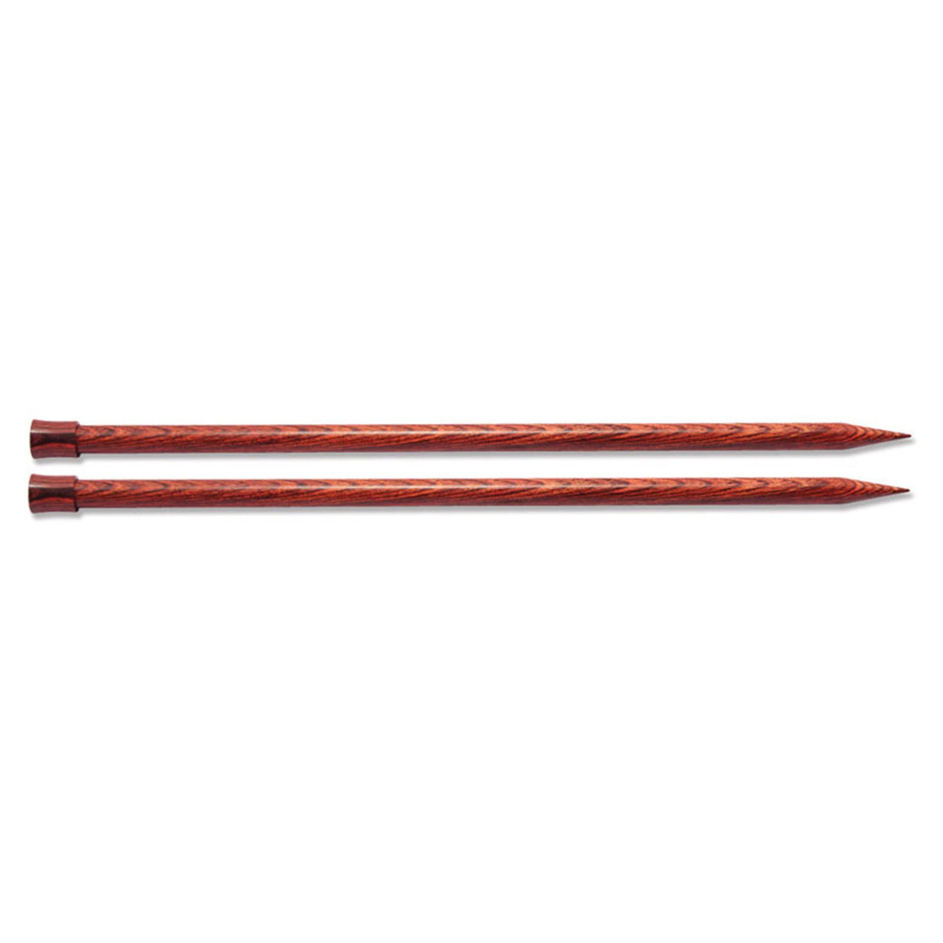 KnitPro Dreamz Single Pointed Needles - US 17 - 10" Burgundy Rose - Zoom Image

