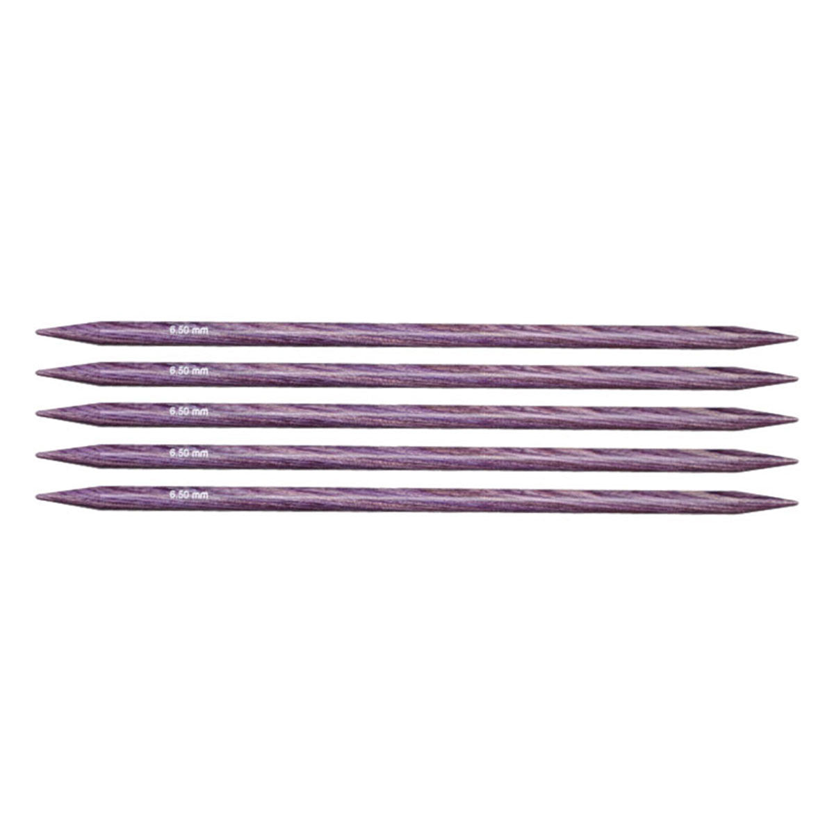 KnitPro Dreamz Double Point Needles - US 10.5 - 5" (6.5mm) Purple Passion - Extra Image
