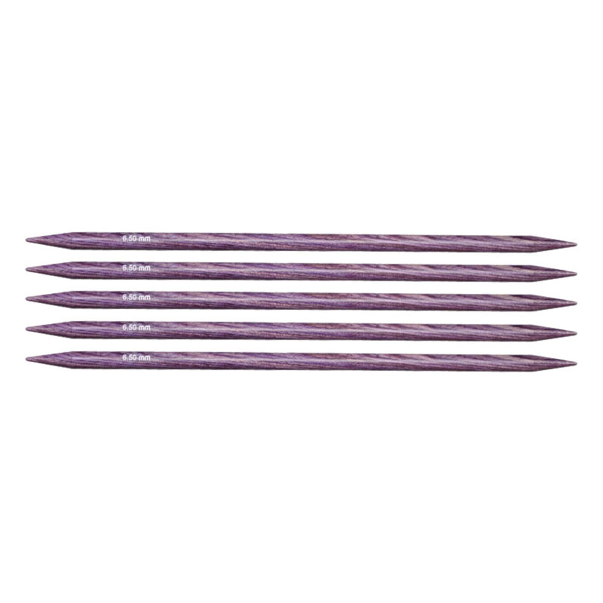 KnitPro Dreamz Double Point Needles - US 10.5 - 5" (6.5mm) Purple Passion - Zoom Image
