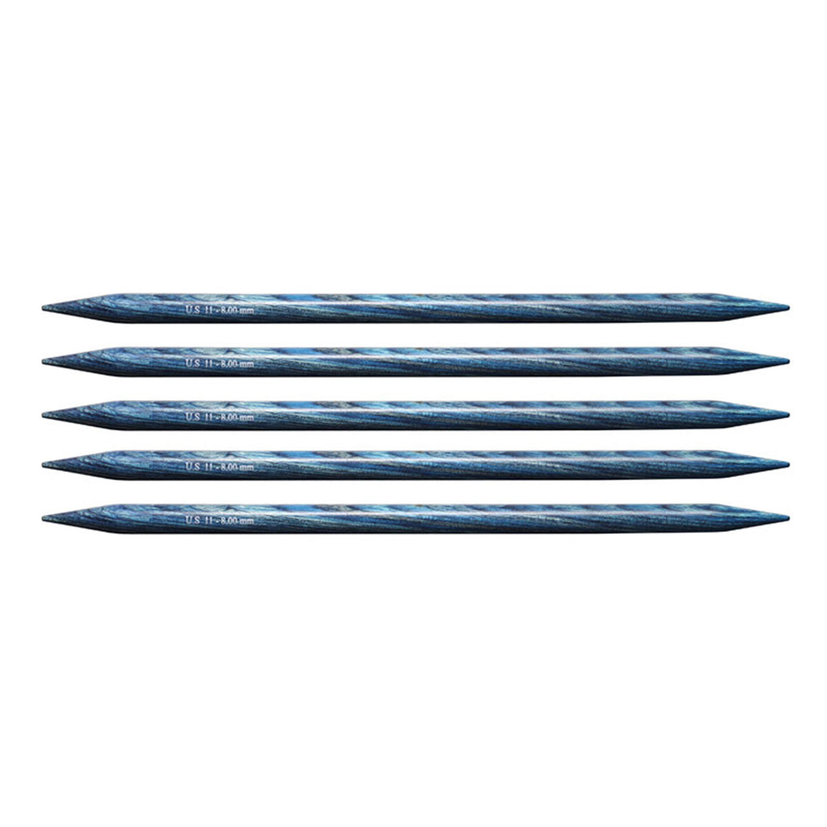 KnitPro Dreamz Double Point Needles - US 11 - 5" (8.0mm) Royale Blue - Extra Image
