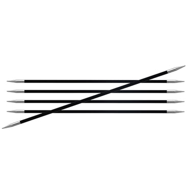 KnitPro Karbonz Double Point Needles - US 6 (4.0mm) - 6" - Zoom Image