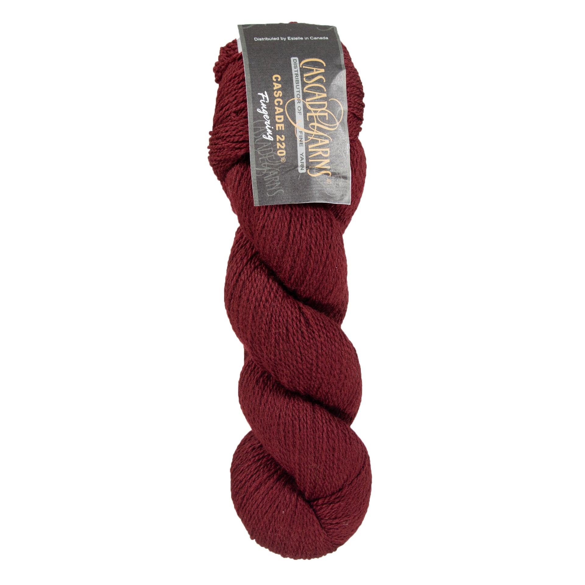 Cascade 220 Fingering Yarn - 2401 Burgundy - Zoom Image
