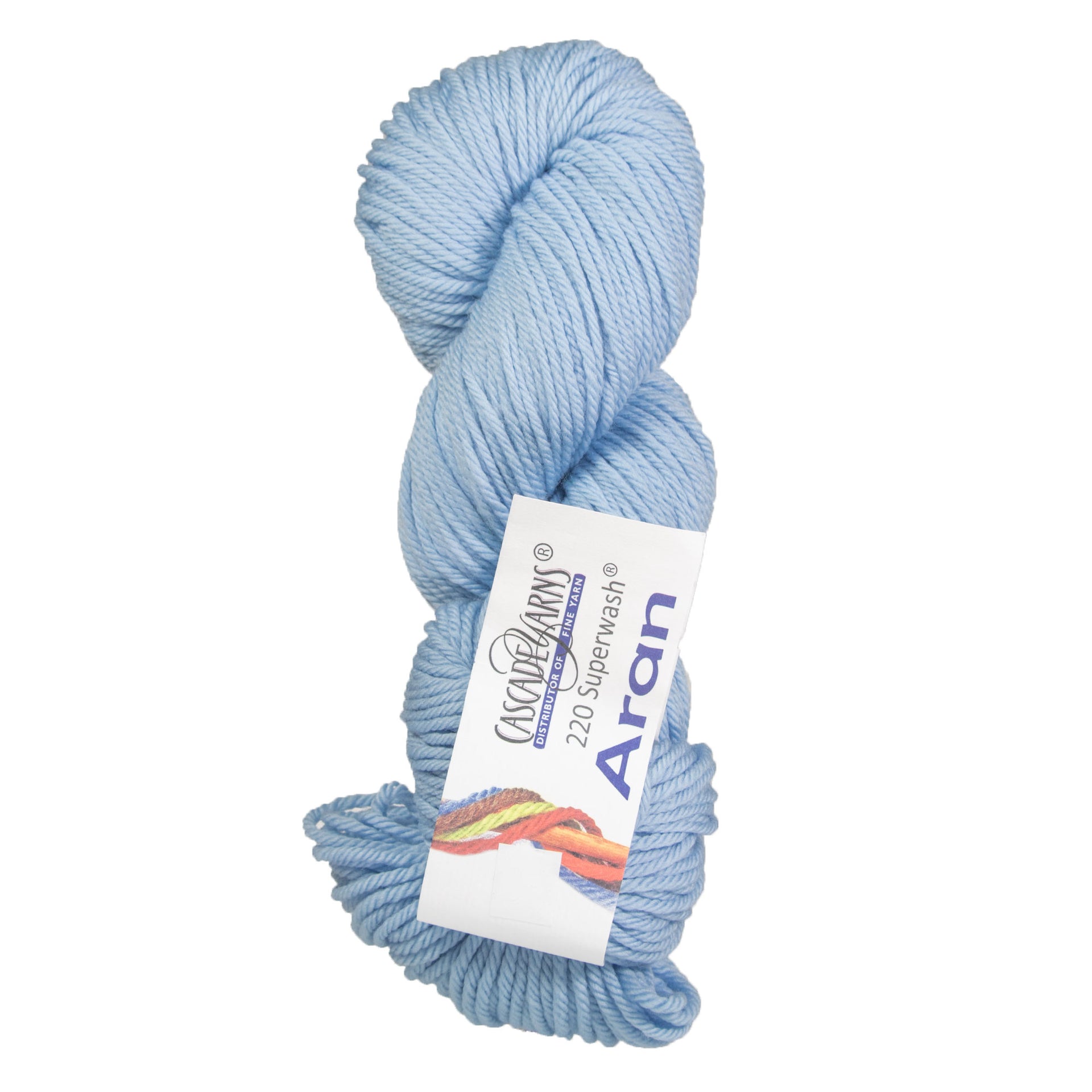 Cascade Yarns 220 Superwash Aran Yarn - 0897 Baby Denim - Zoom Image
