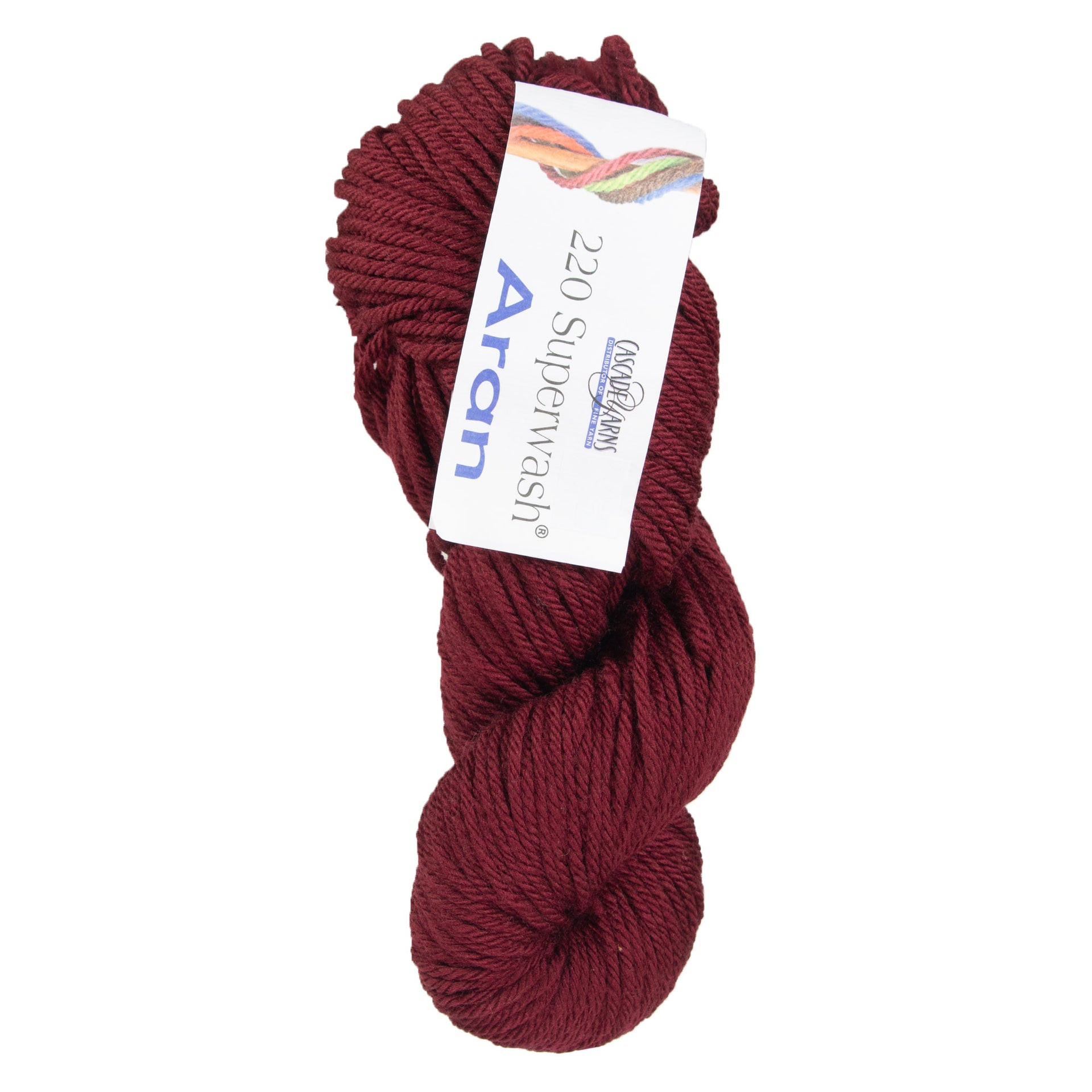 Cascade Yarns 220 Superwash Aran Yarn - 0855 Maroon - Zoom Image
