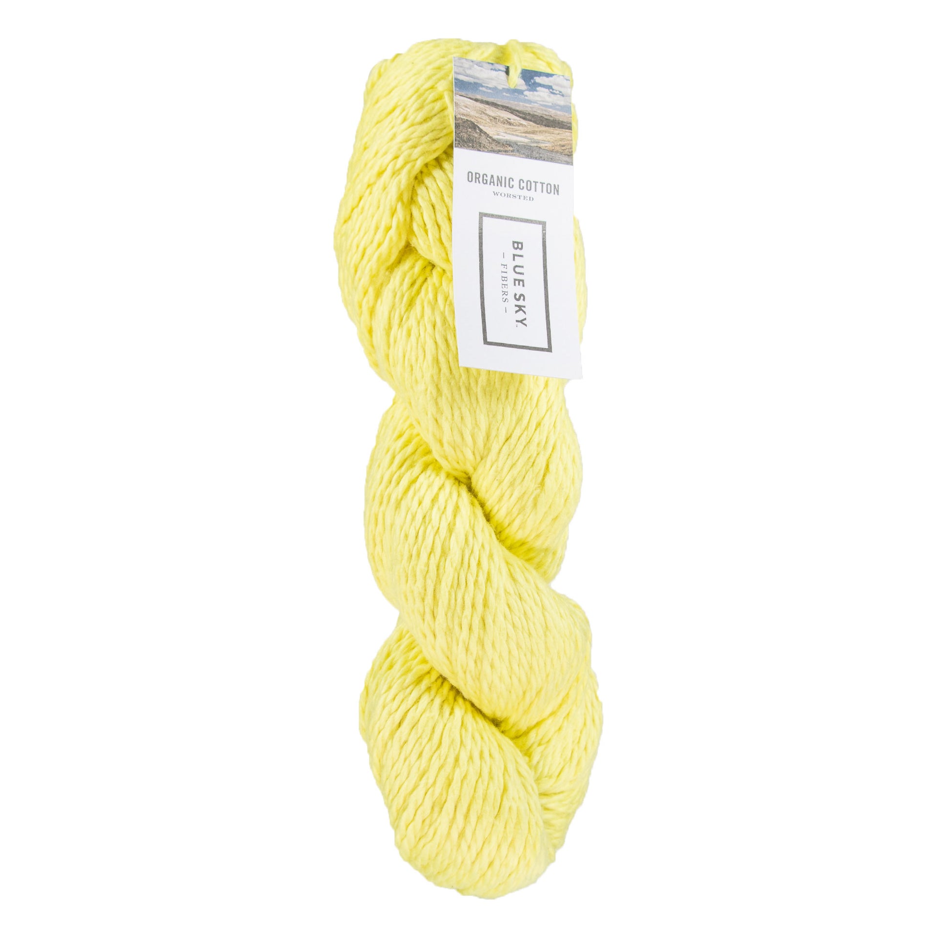 Blue Sky Fibers Organic Cotton Yarn - 608 - Lemonade - Zoom Image
