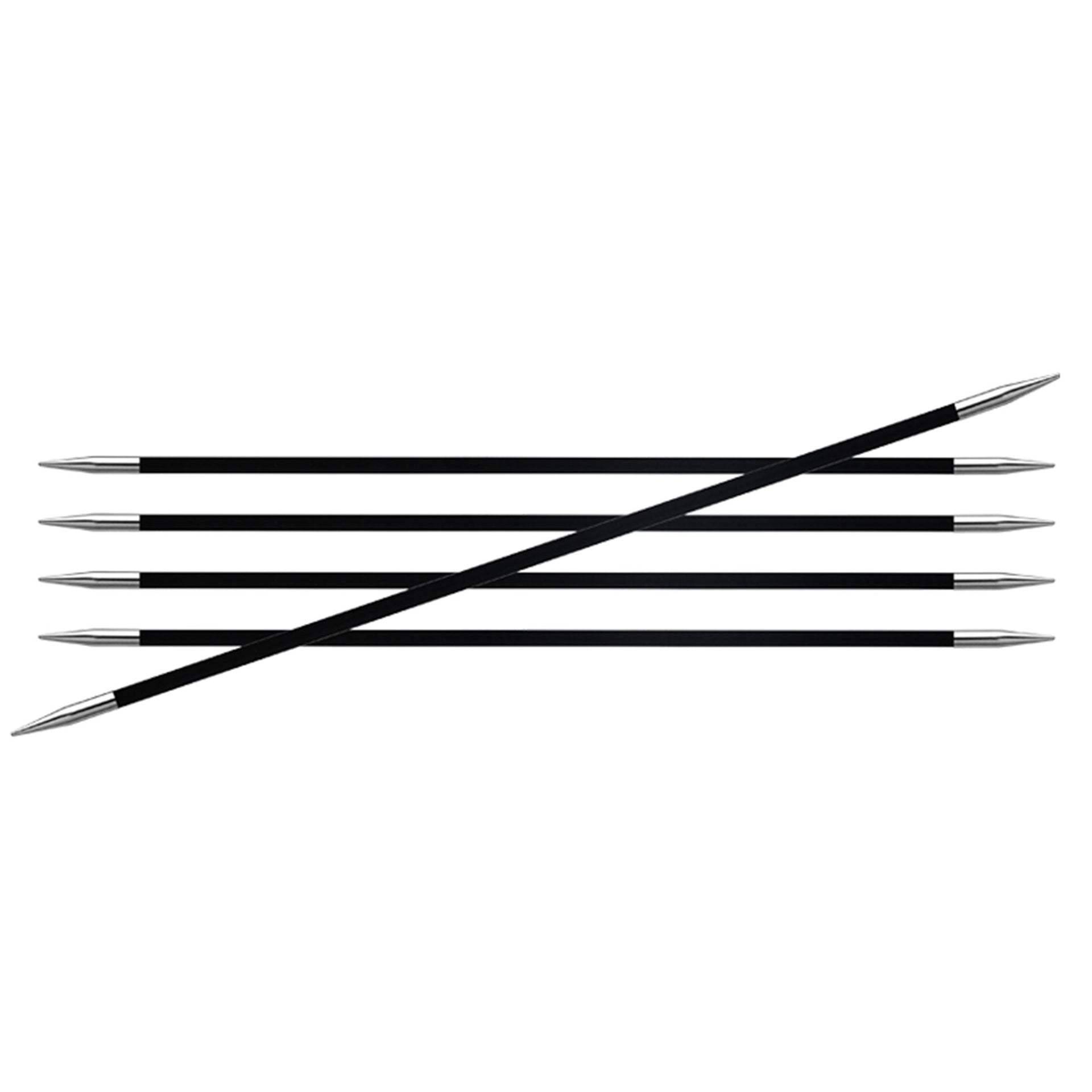 KnitPro Karbonz Double Point Needles - US 2.5 (3.0mm) - 6" - Zoom Image
