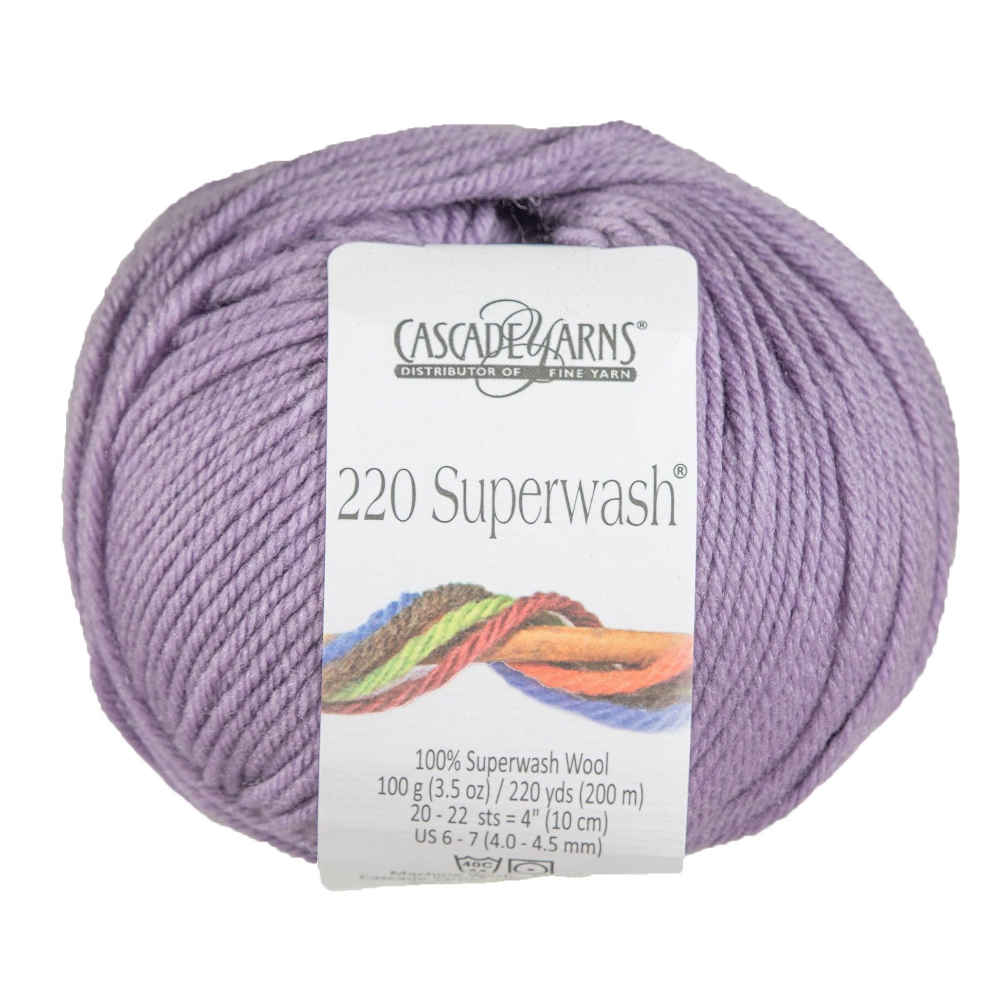 Cascade Yarns 220 Superwash Yarn - 0205 Purple Sage - Zoom Image
