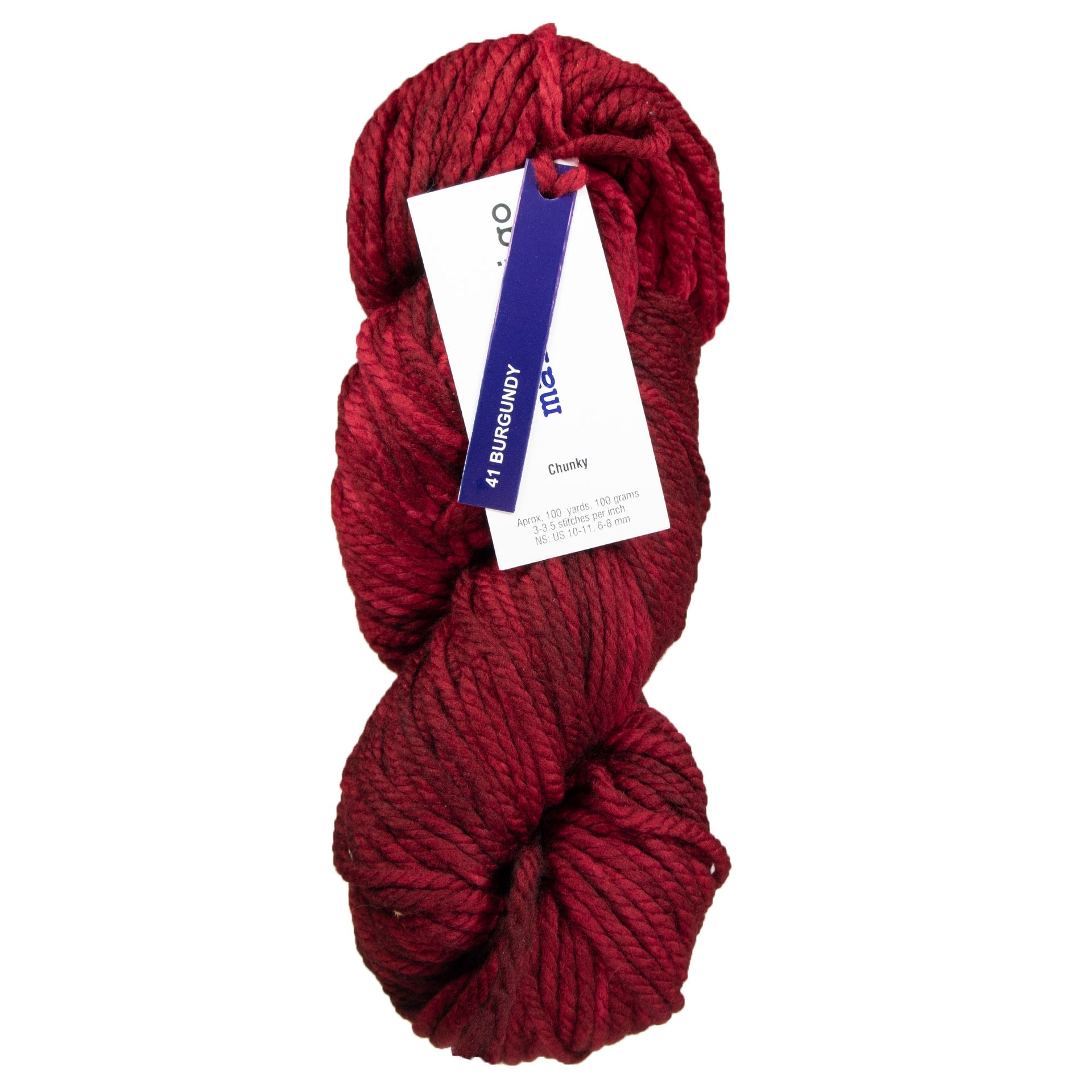 Malabrigo Chunky Yarn - 041 Burgundy - Zoom Image
