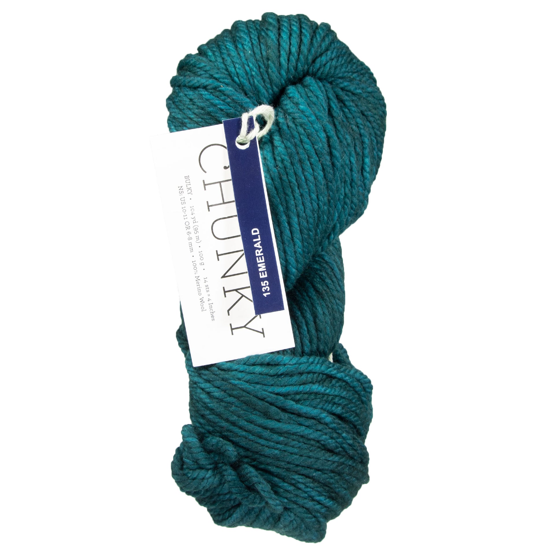 Malabrigo Chunky Yarn - 135 Emerald - Zoom Image
