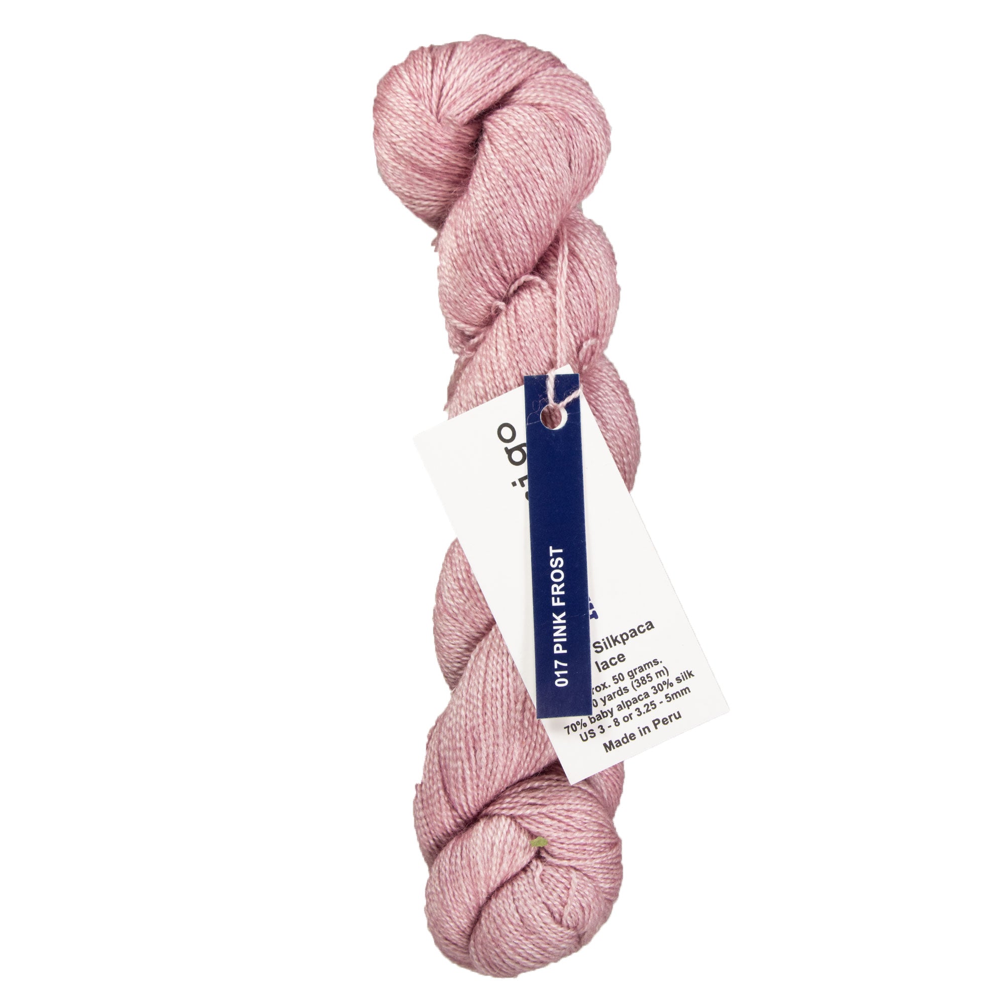 Malabrigo Silkpaca Yarn - 017 Pink Frost - Zoom Image
