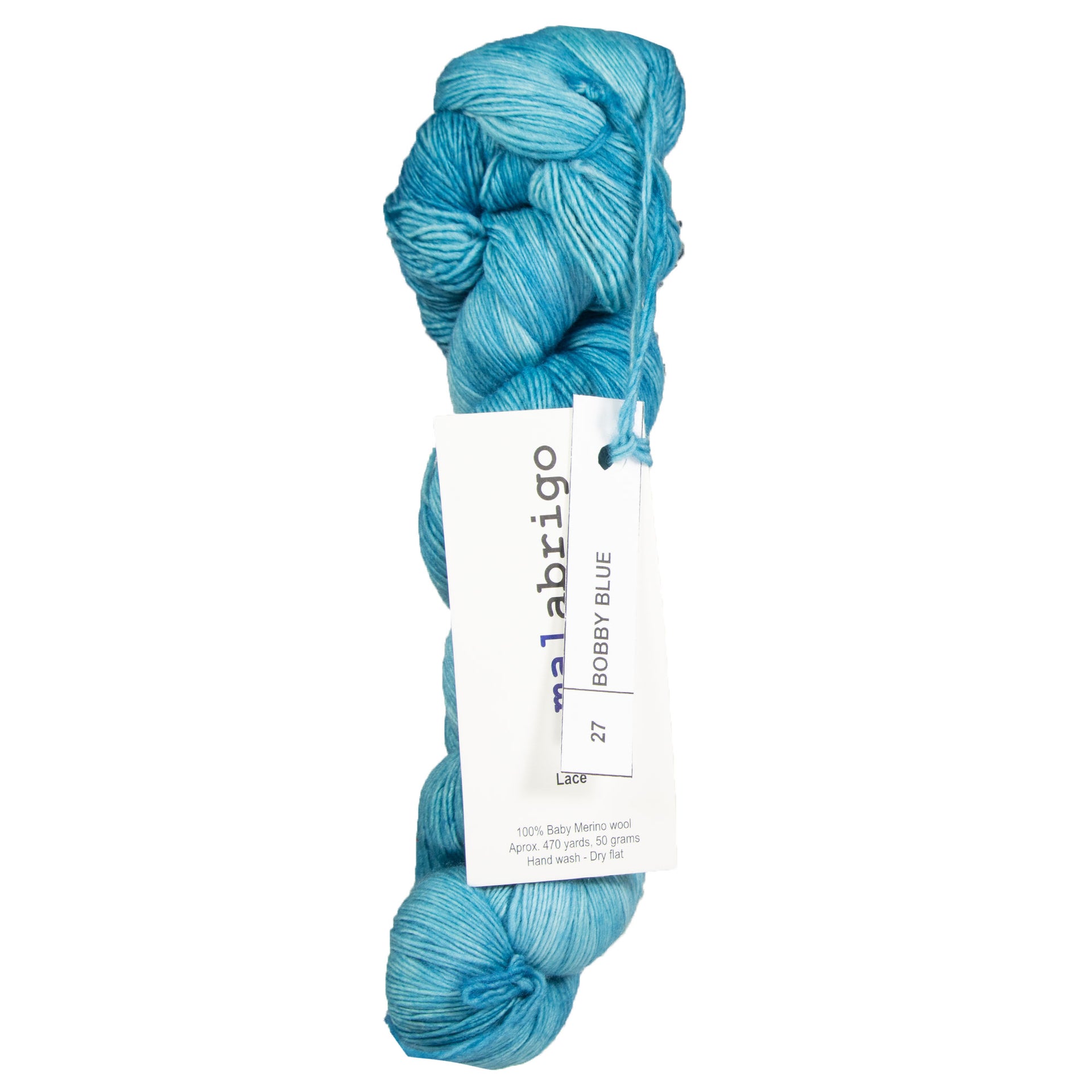 Malabrigo Lace Yarn - 027 Bobby Blue - Zoom Image
